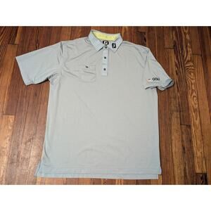 Footjoy Golf Channel Gray Golf Polo Mens 2XL